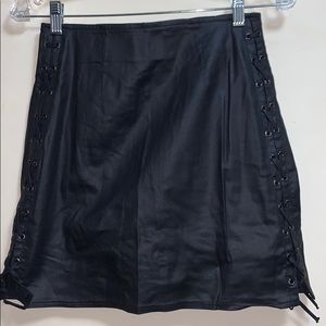 French connection faux leather skirt